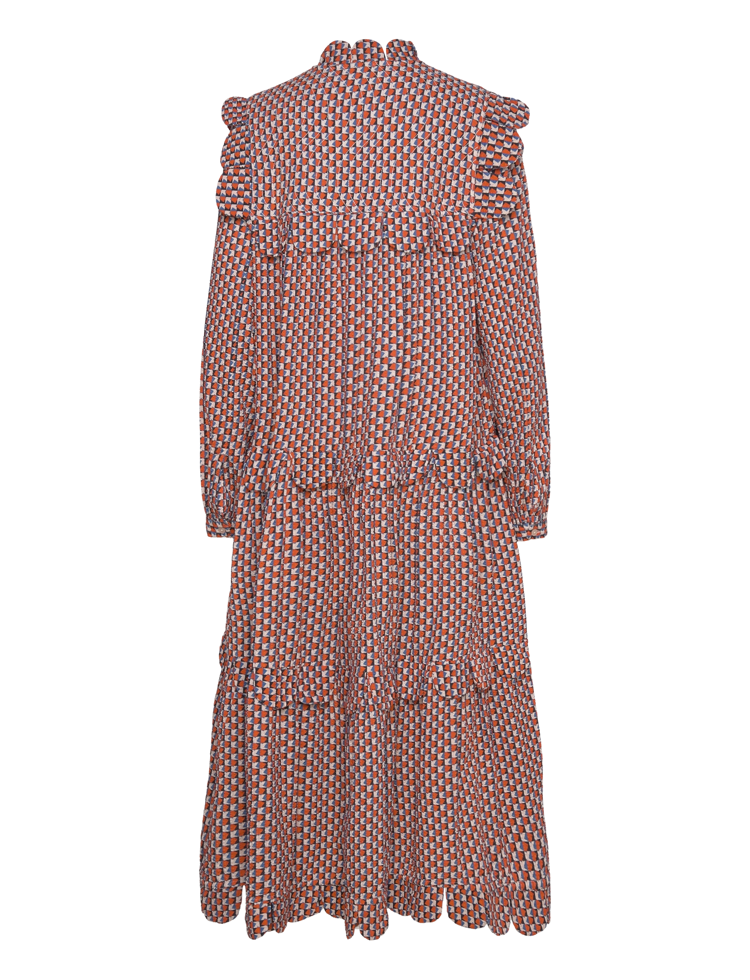 Stella Nova - All over printed midi dress - maksimekot - blue red - 1