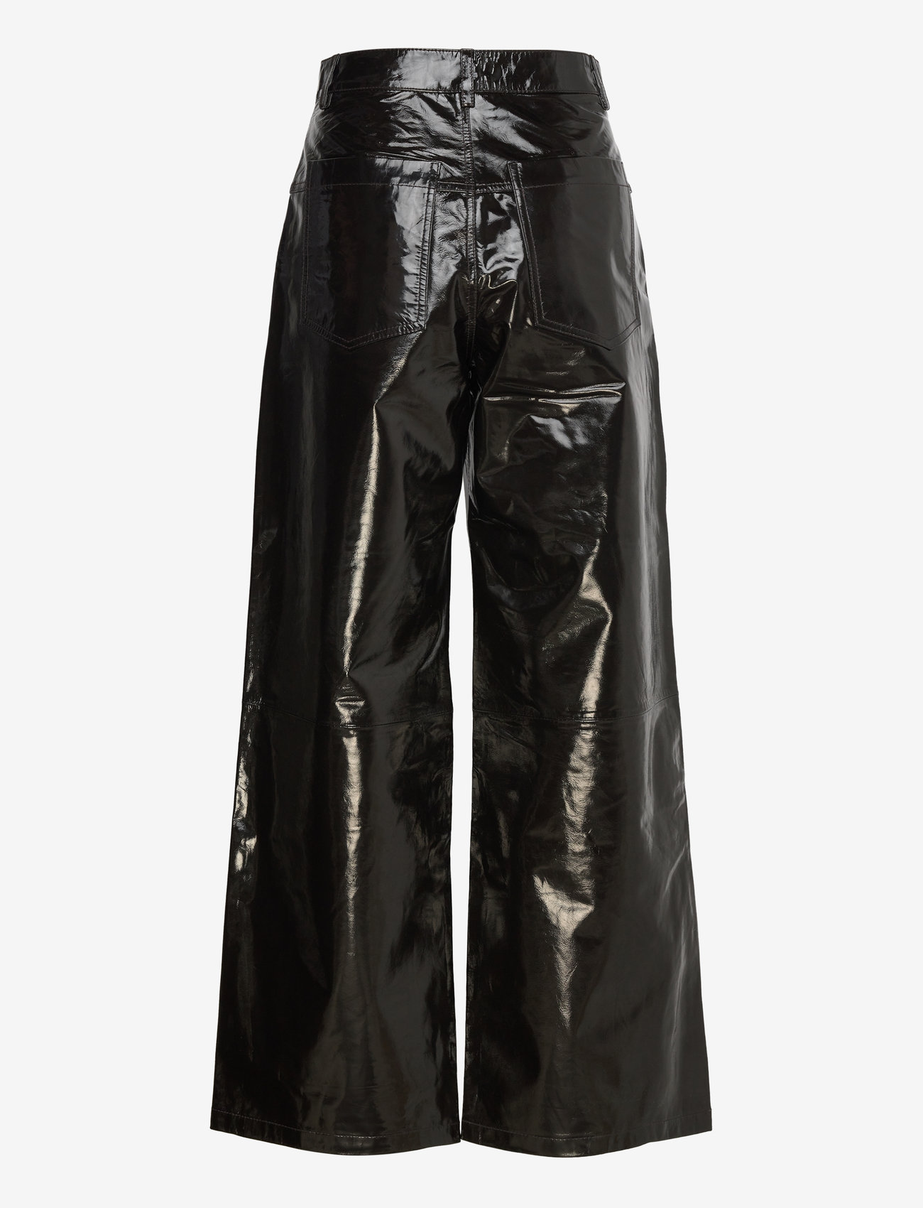 Stella Nova - Leather pants with jeans look - leather trousers - brown - 1