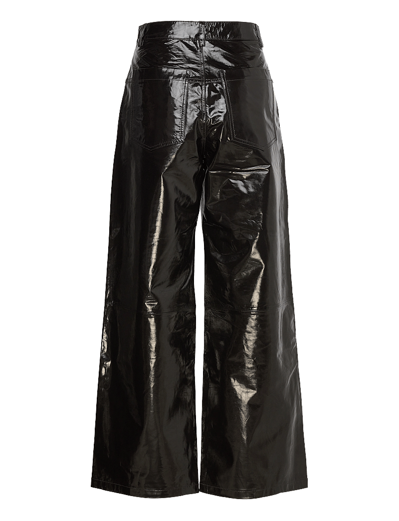 Stella Nova - Leather pants with jeans look - leather trousers - brown - 1