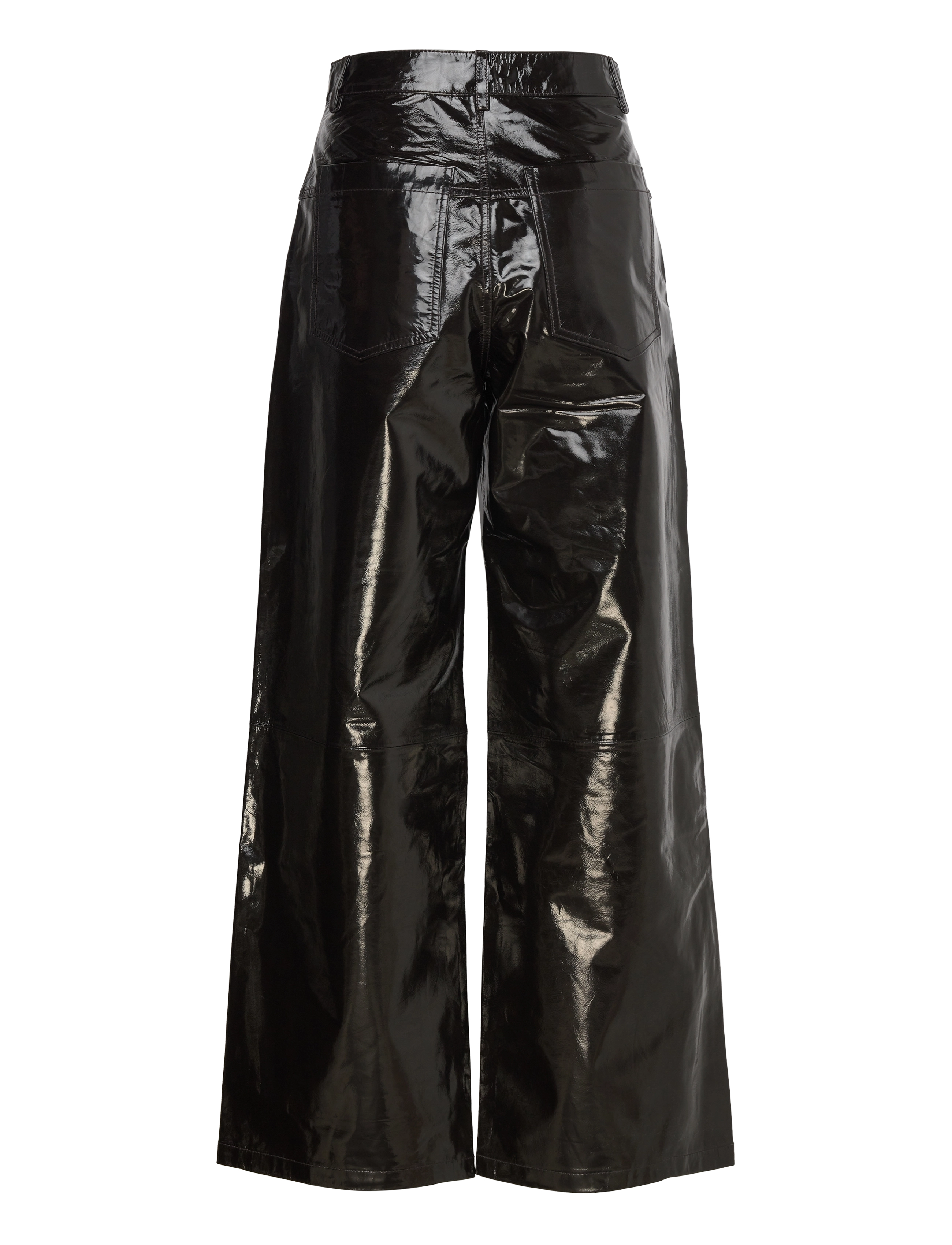 Stella Nova - Leather pants with jeans look - brown - 1