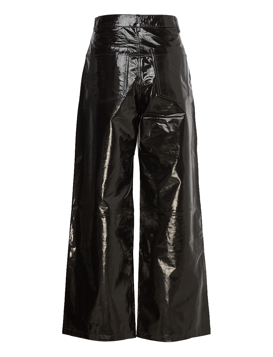 Stella Nova - Leather pants with jeans look - brown - 1