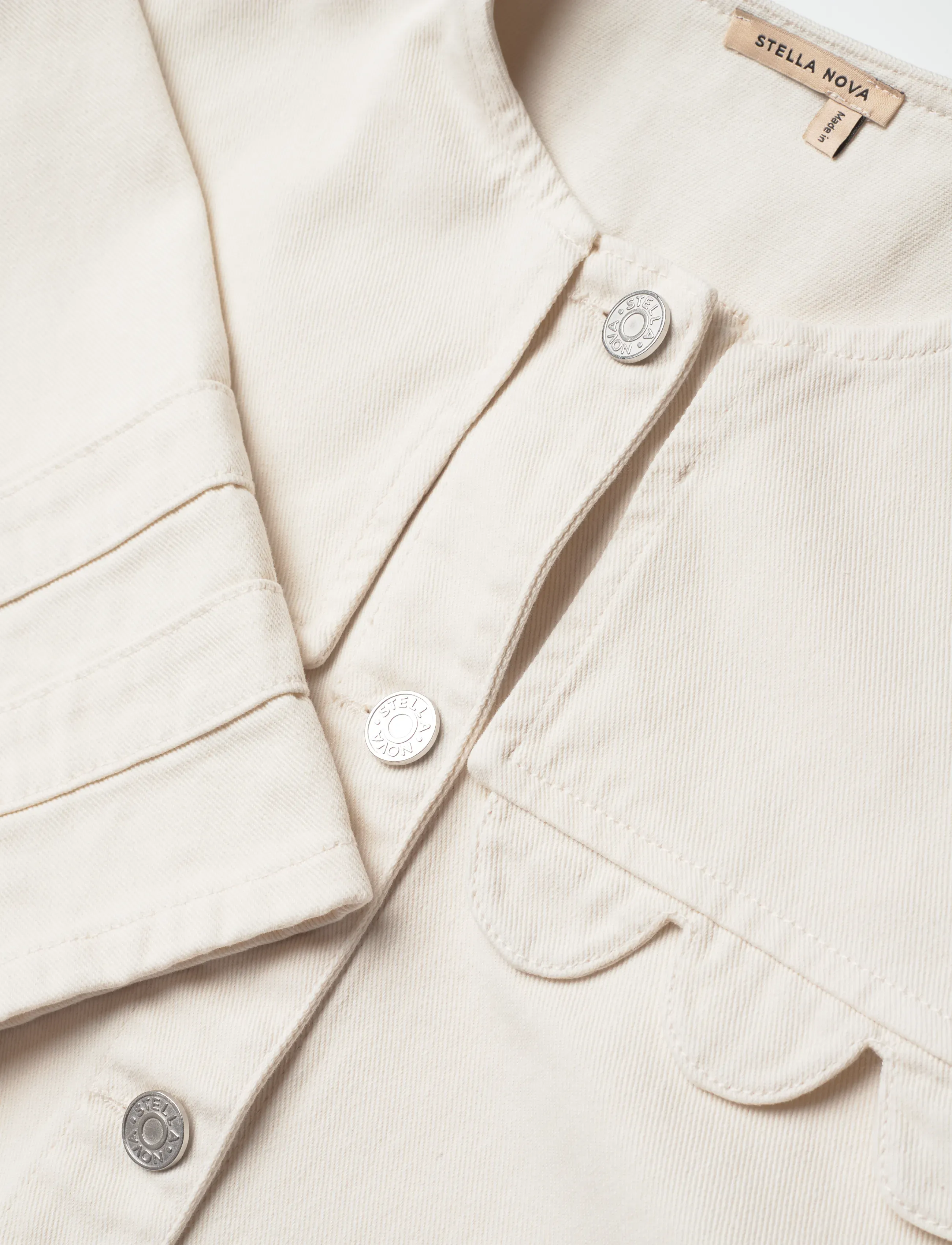 Stella Nova - Sailors Jacket - denim jackets - 017 almost white - 4