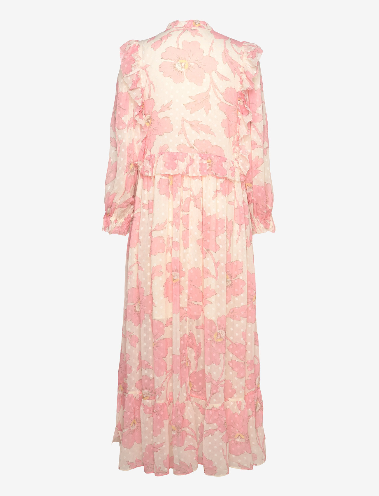 Stella Nova - Maxi chiffon printed dress - soft pink - 2