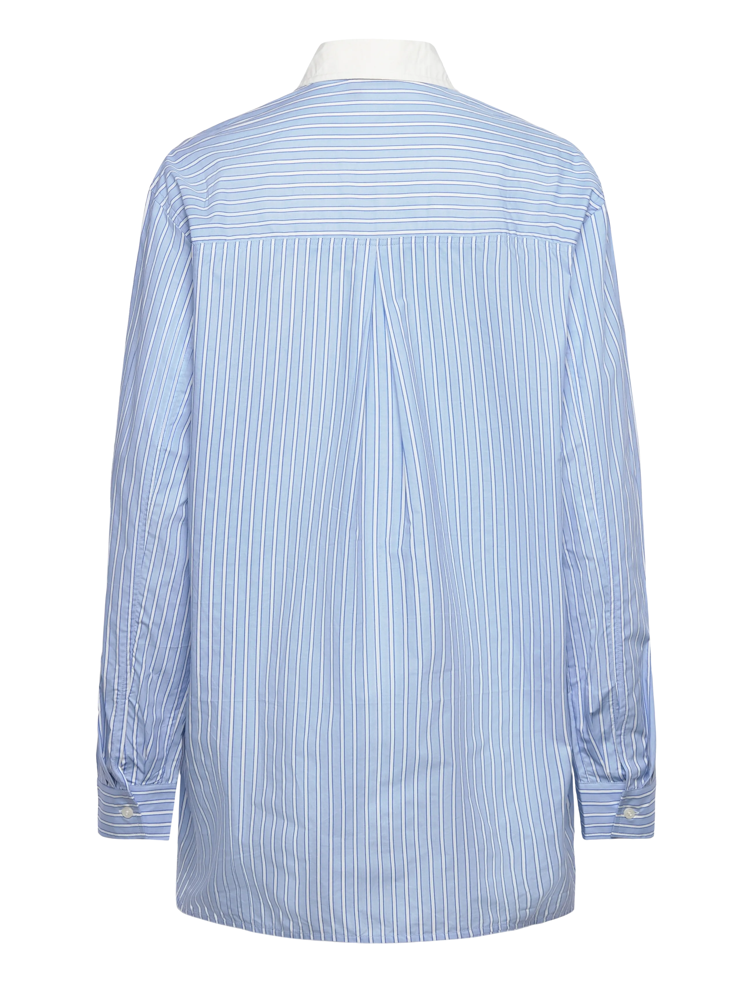 Stella Nova - Striped Shirt with Scallops - langärmlige blusen - creme blue stripes - 2