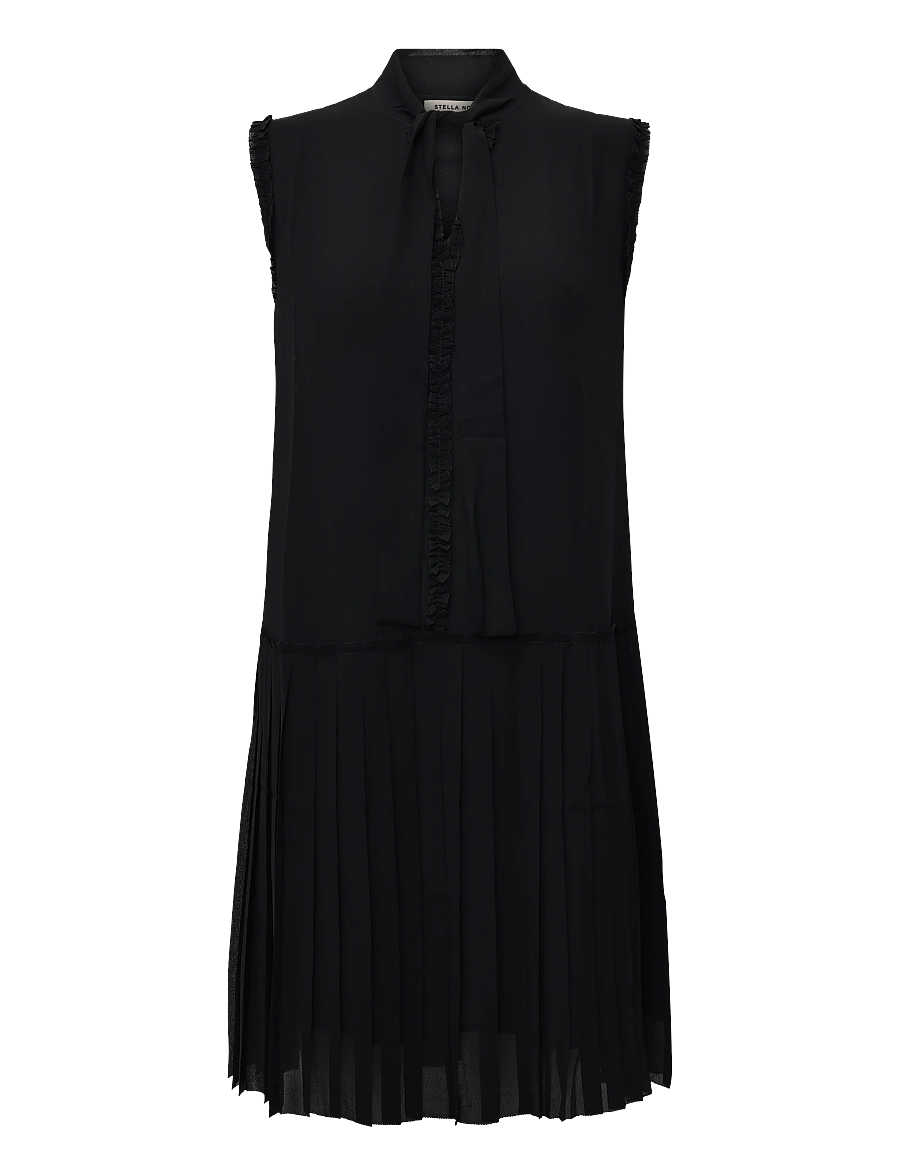 Stella Nova - Chiffon Dress - kurze kleider - black - 1