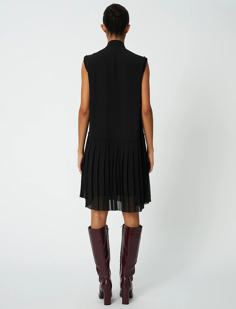 Stella Nova - Chiffon Dress - kurze kleider - black - 3