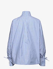 Stella Nova - Striped shirt with tie bands - long-sleeved shirts - white blue stripes - 1