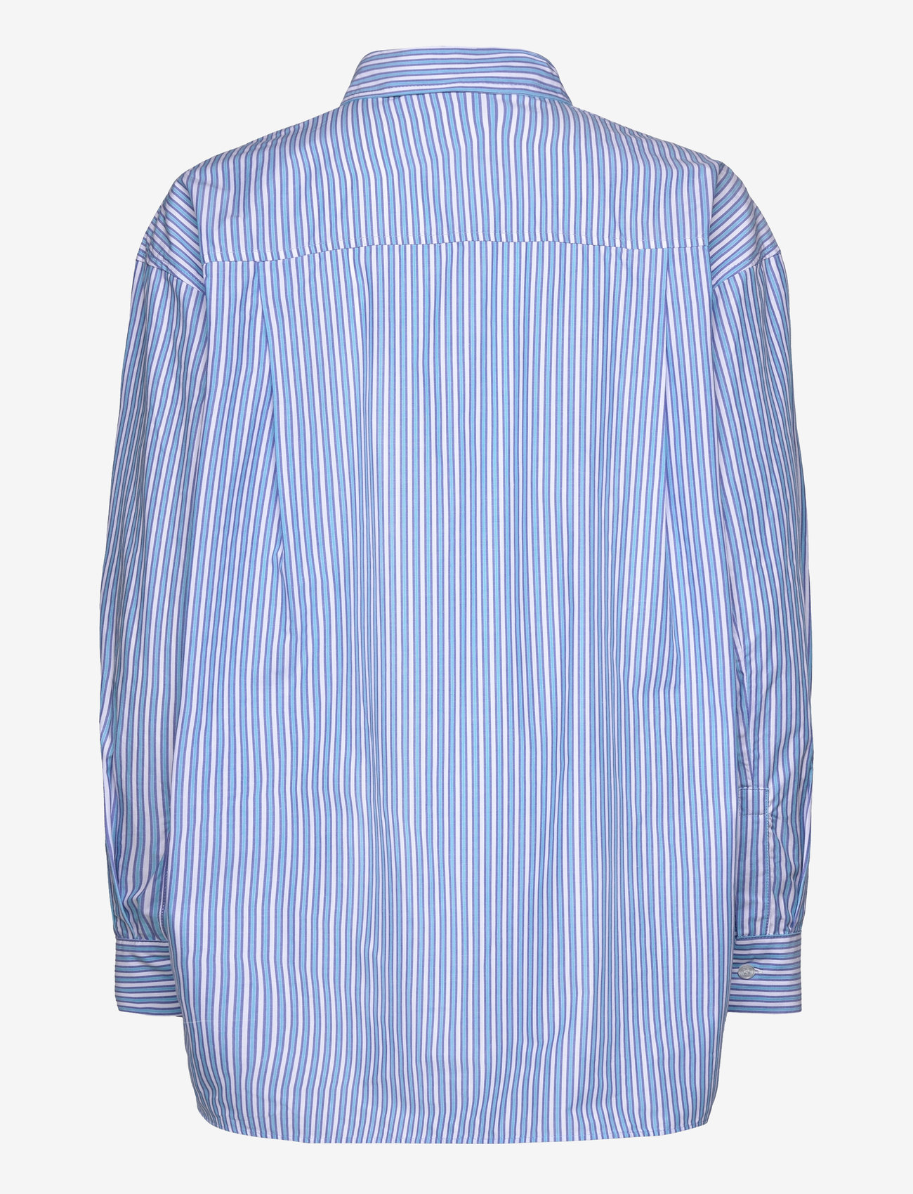 Stella Nova - Striped oversized shirt - langärmlige hemden - white blue stripes - 1