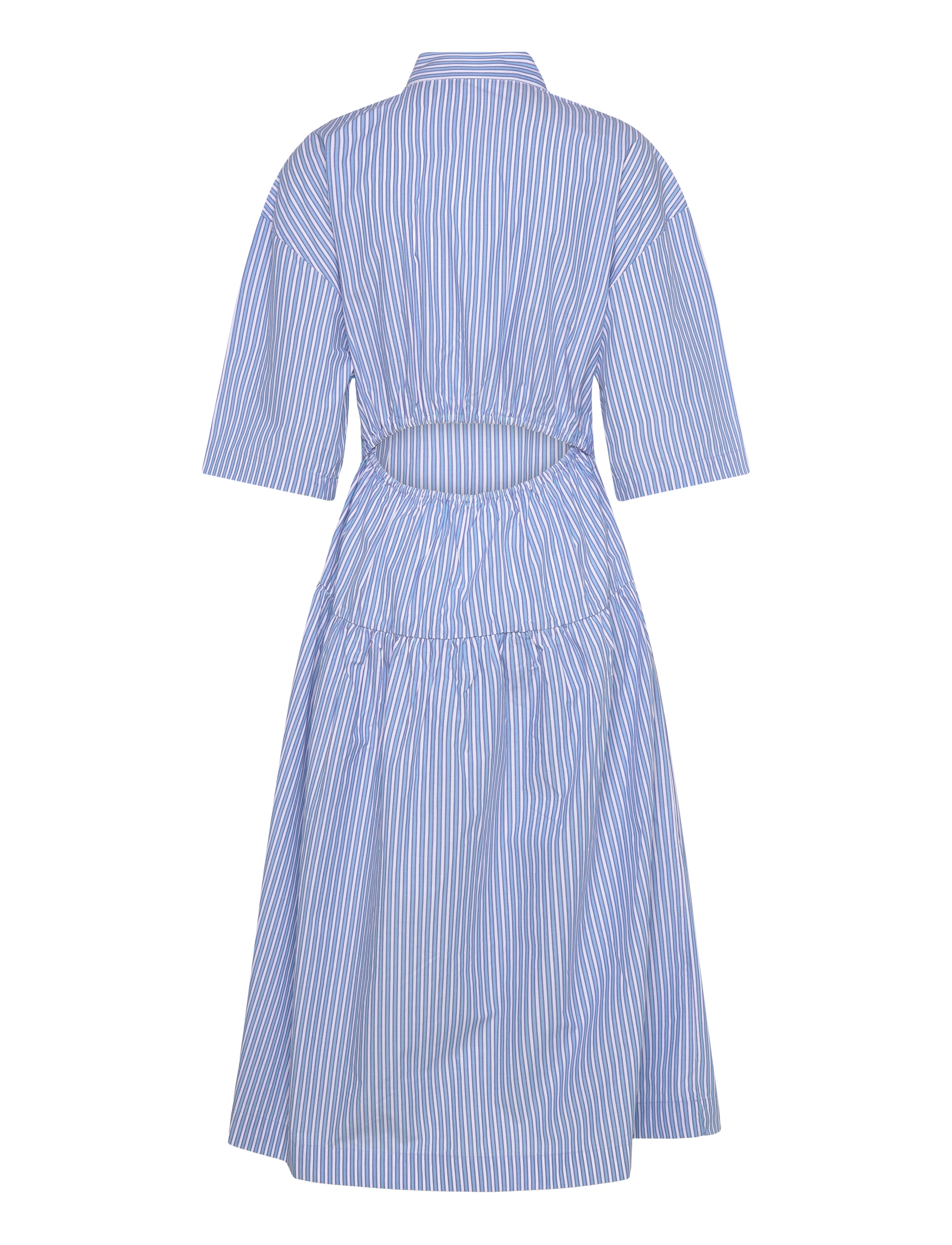 Stella Nova - Striped midi dress - midikleider - white blue stripes - 1