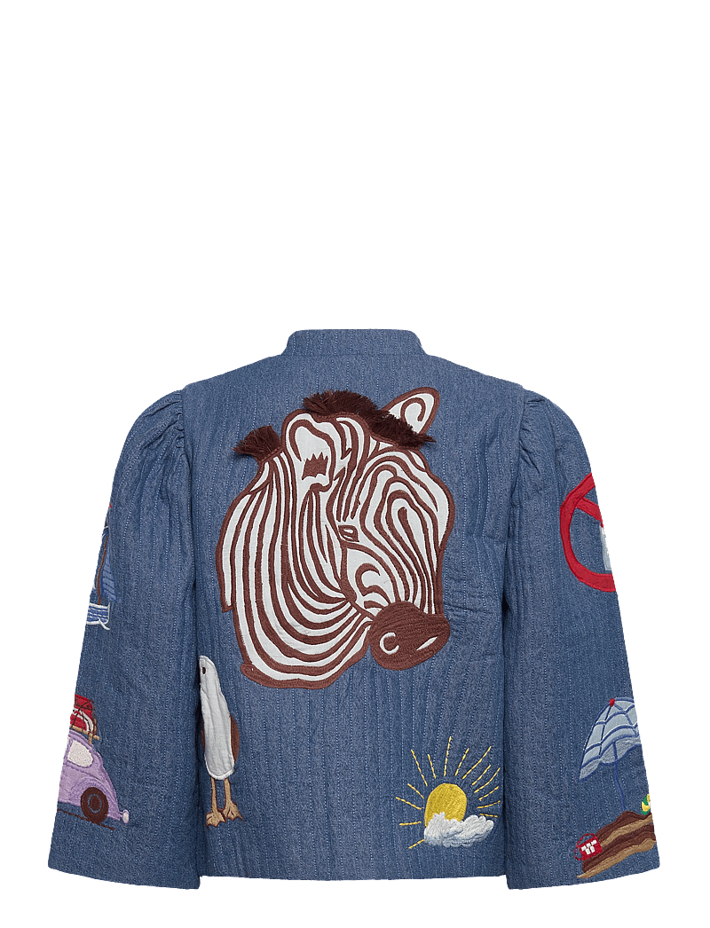 Stella Nova - Out Of Office Embroidered Jacket - vårjackor - summer blue - 2