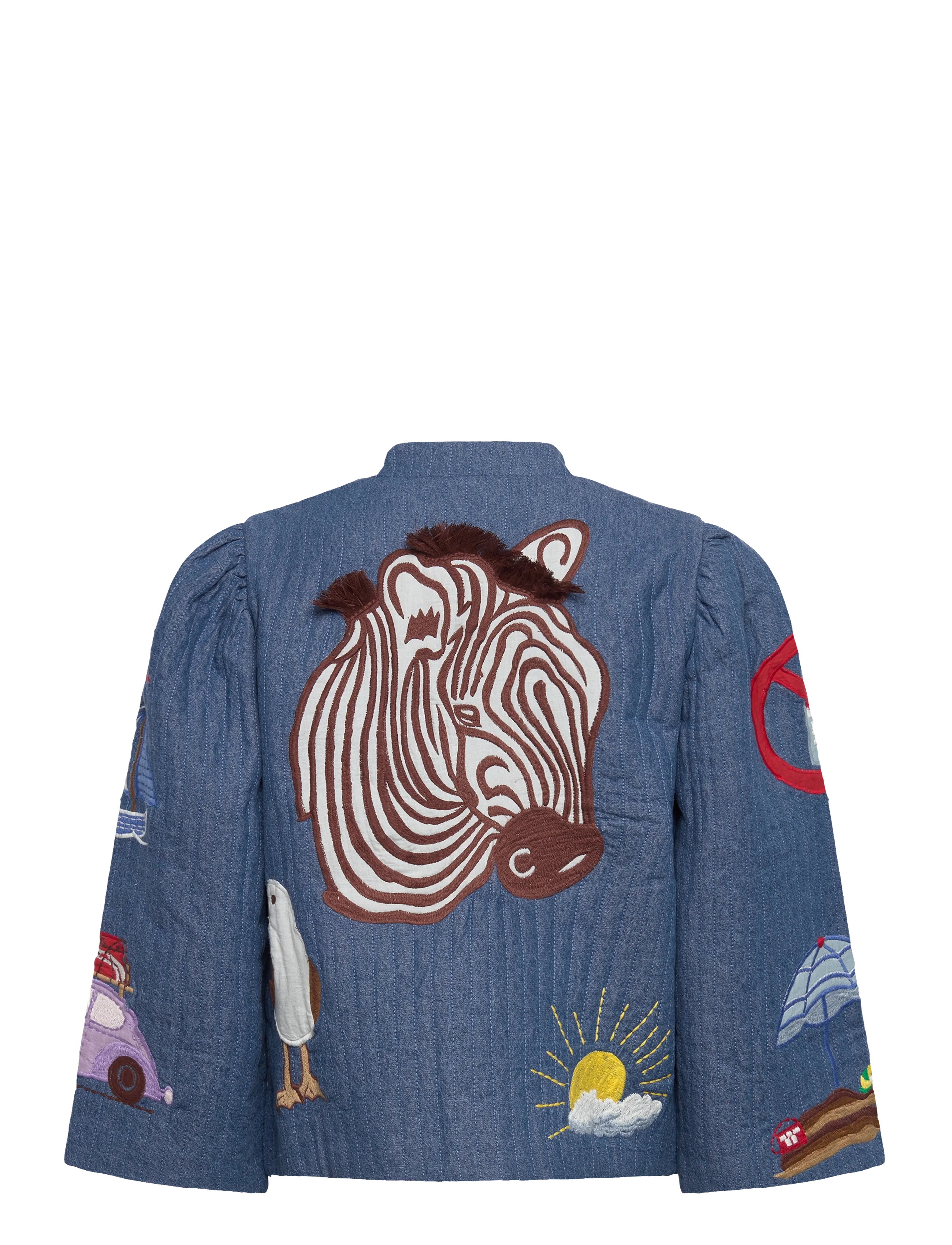 Stella Nova - Out Of Office Embroidered Jacket - summer blue - 2