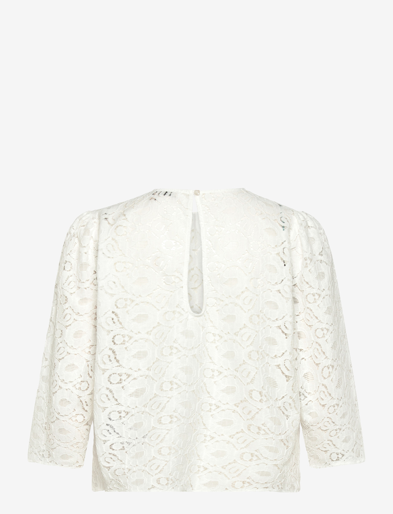 Stella Nova - Cotton Lace Blouse - pikkade varrukatega pluusid - 001 white - 2