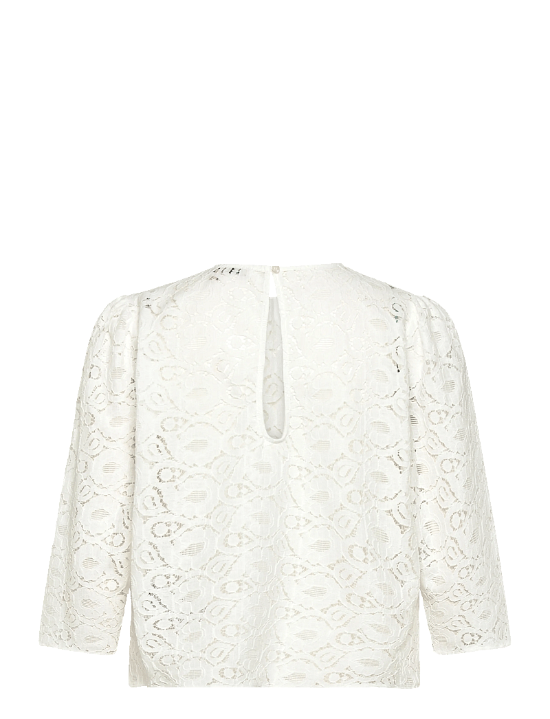Stella Nova - Cotton Lace Blouse - pikkade varrukatega pluusid - 001 white - 2