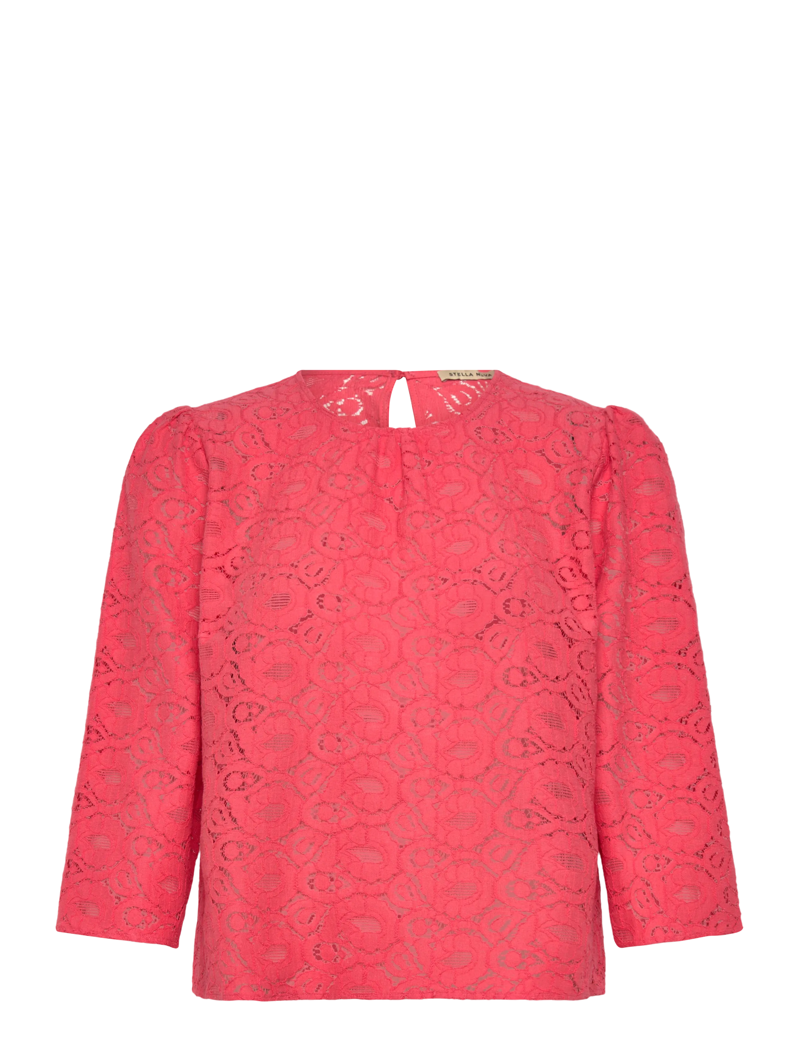 Stella Nova Cotton Lace Blouse - Stella Nova - 671 SUMMER CORAL / coral