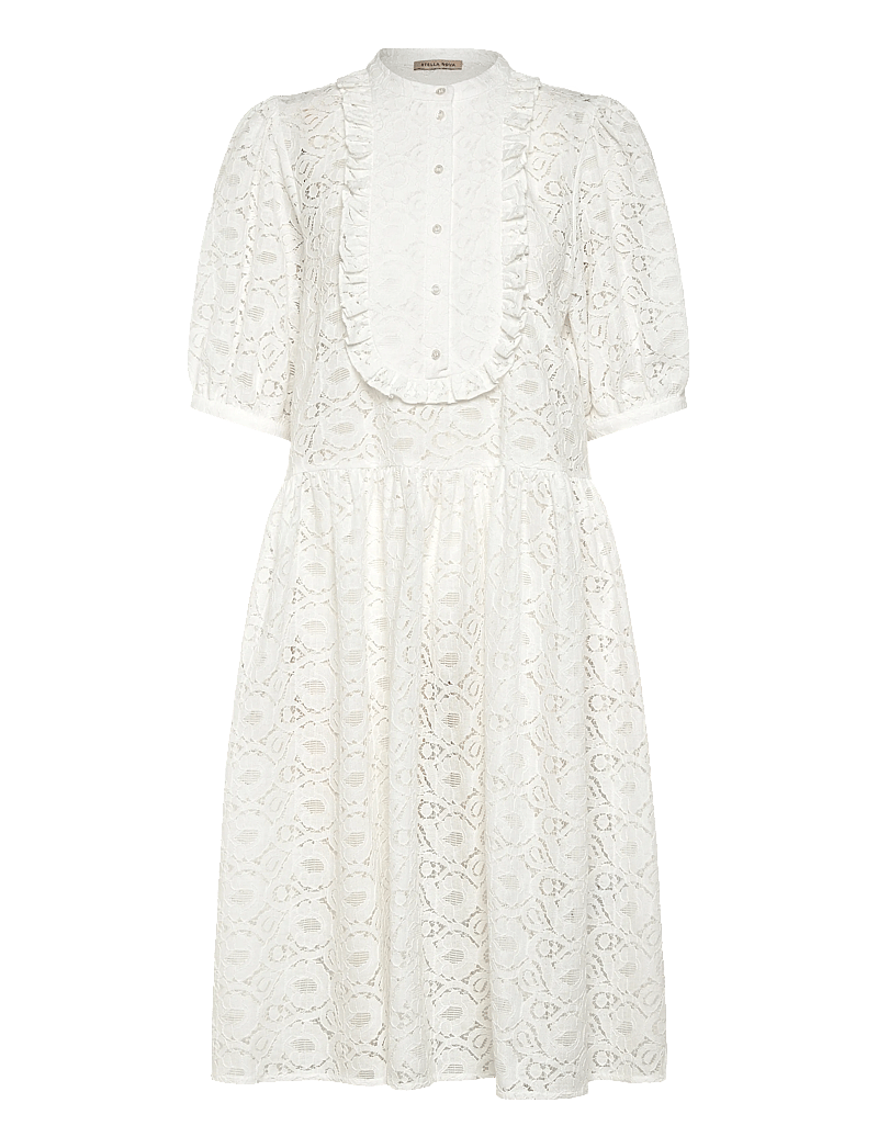 Stella Nova - Cotton Lace Dress - konfirmationstøj - 001 white - 1