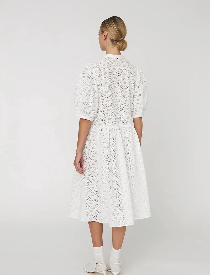 Stella Nova - Cotton Lace Dress - konfirmationstøj - 001 white - 3