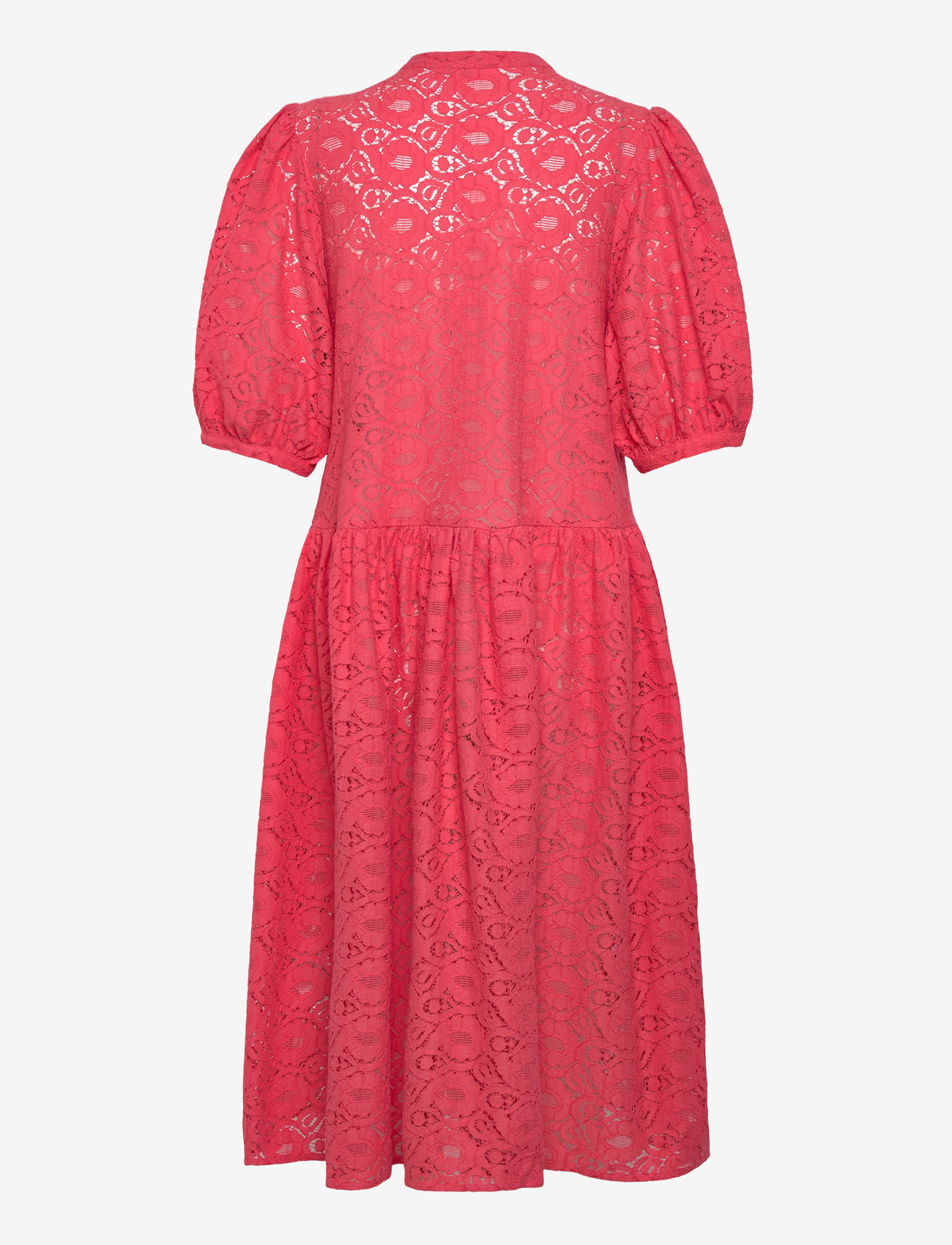 Stella Nova - Cotton Lace Dress - konfirmationstøj - 671 summer coral - 2