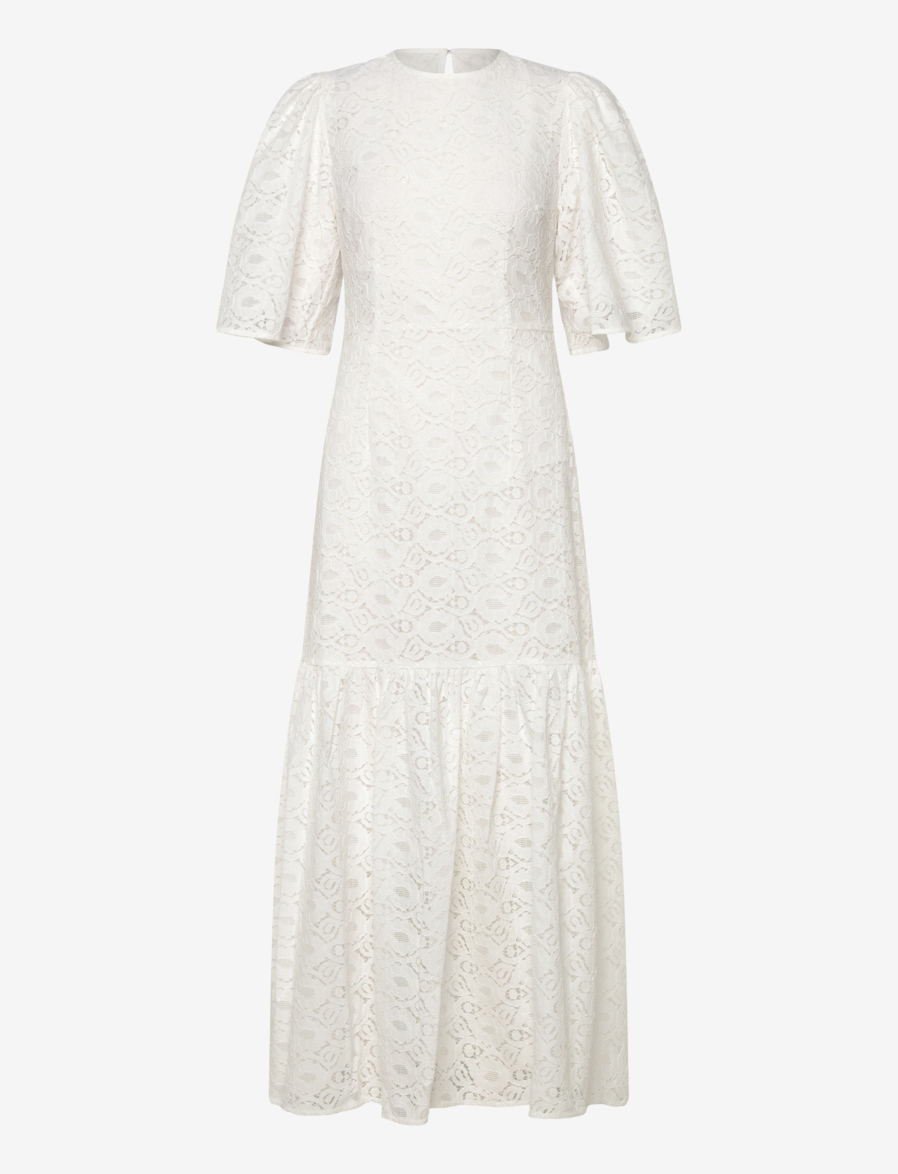 Stella Nova - Cotton Lace Maxi Dress - maxikjoler - 001 white - 1