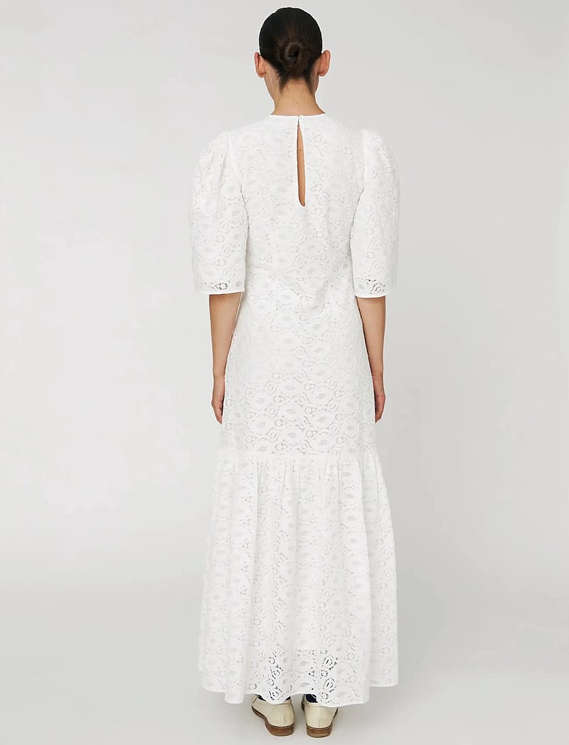 Stella Nova - Cotton Lace Maxi Dress - maxikjoler - 001 white - 3