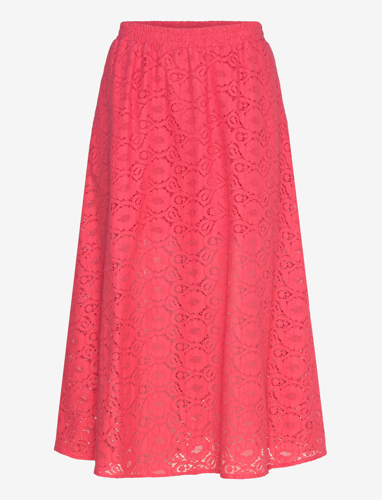 Stella Nova - Cotton Lace Skirt - midi-röcke - 671 summer coral - 1