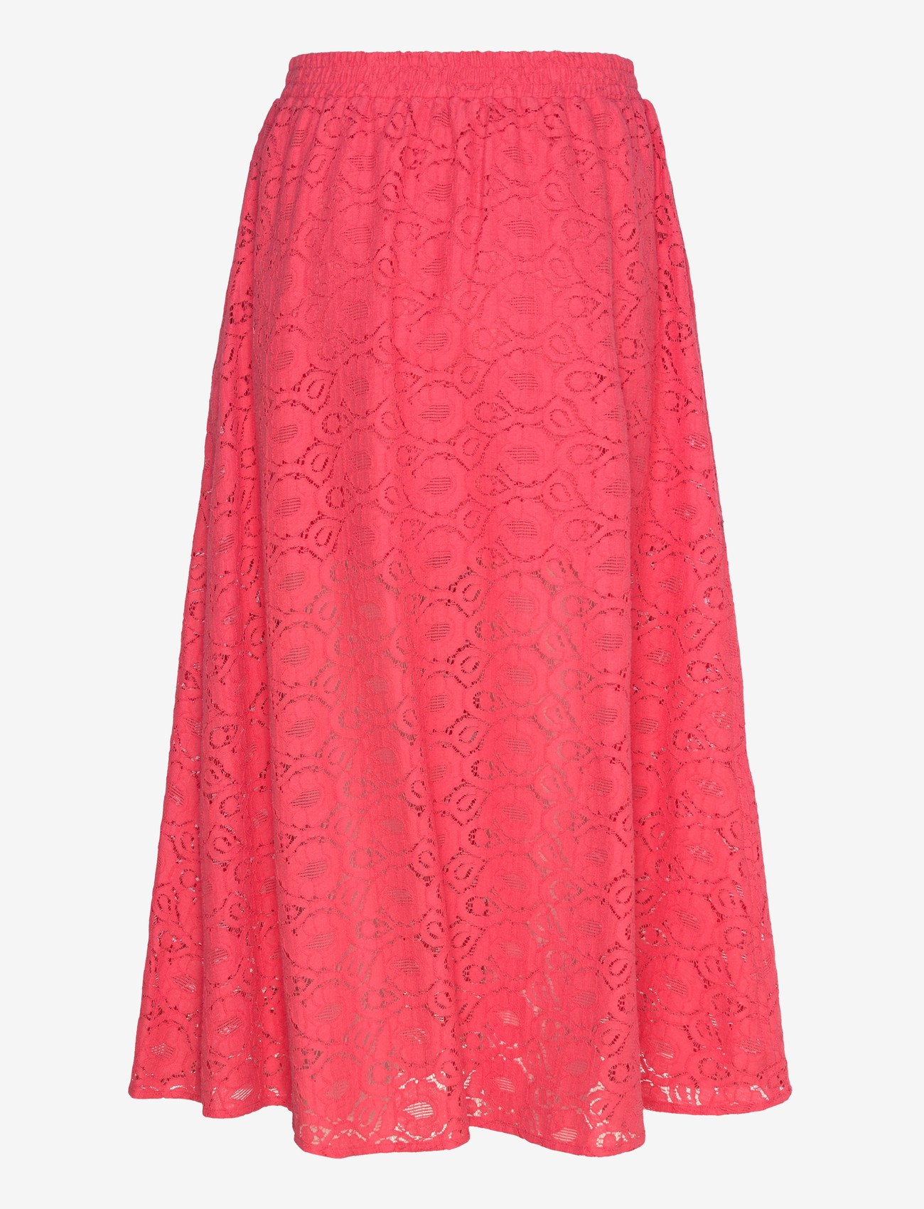 Stella Nova - Cotton Lace Skirt - midi-röcke - 671 summer coral - 2
