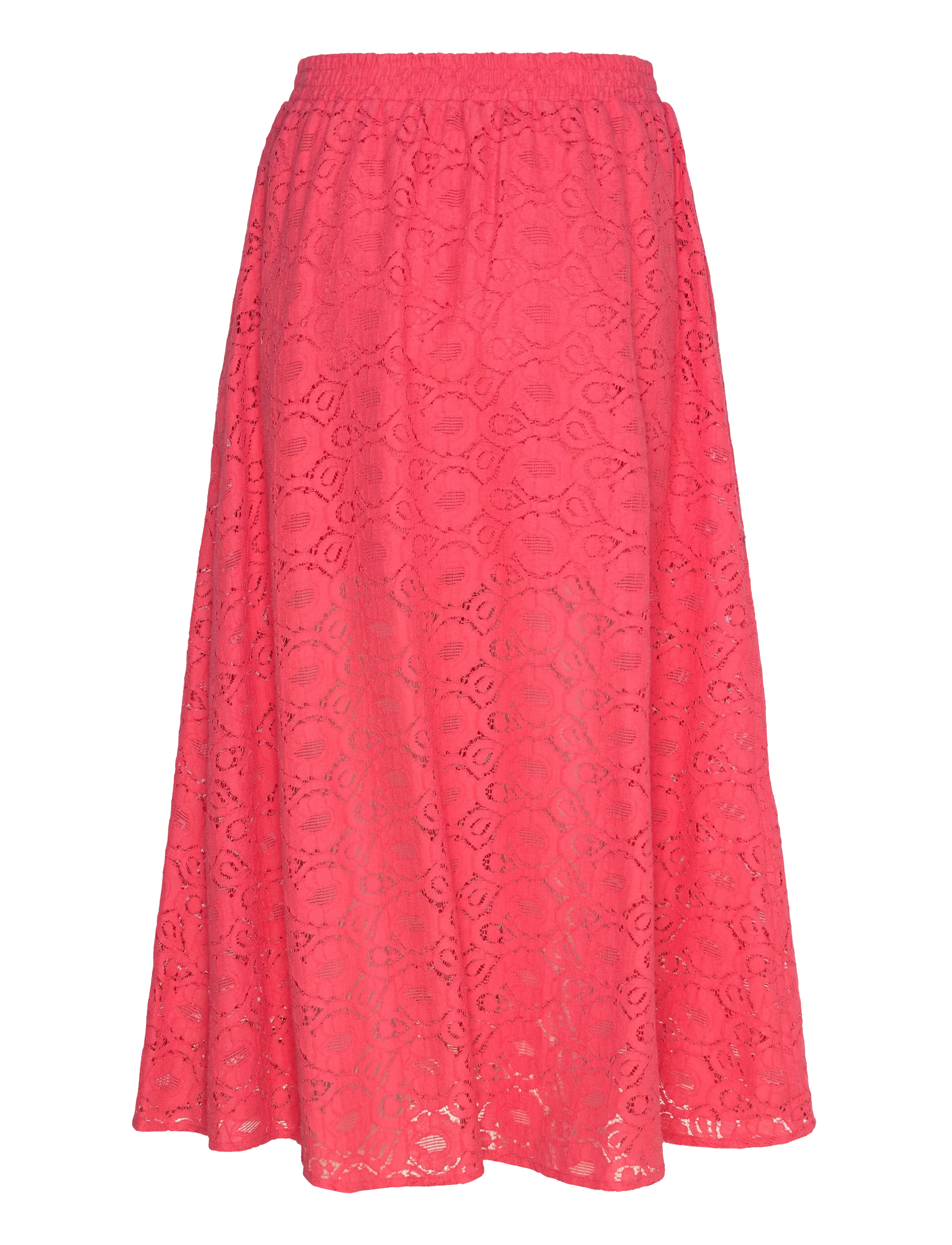 Stella Nova - Cotton Lace Skirt - midi-röcke - 671 summer coral - 2