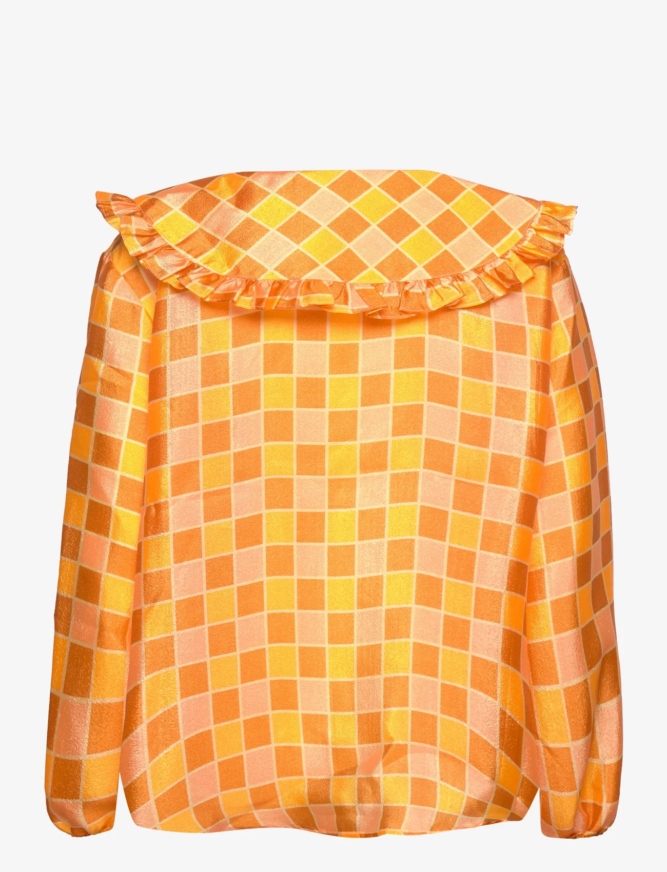 Stella Nova - Tiggi - long-sleeved blouses - clear orange - 1