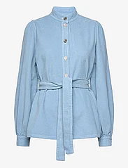 Stella Nova - Corduroy shirt with belt - denimskjorter - light blue - 1