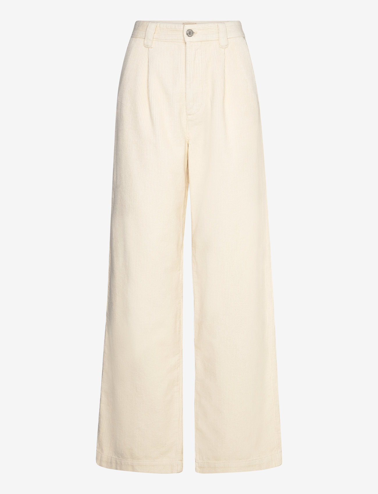 Stella Nova - Corduroy pants - laia säärega püksid - vanilla - 0