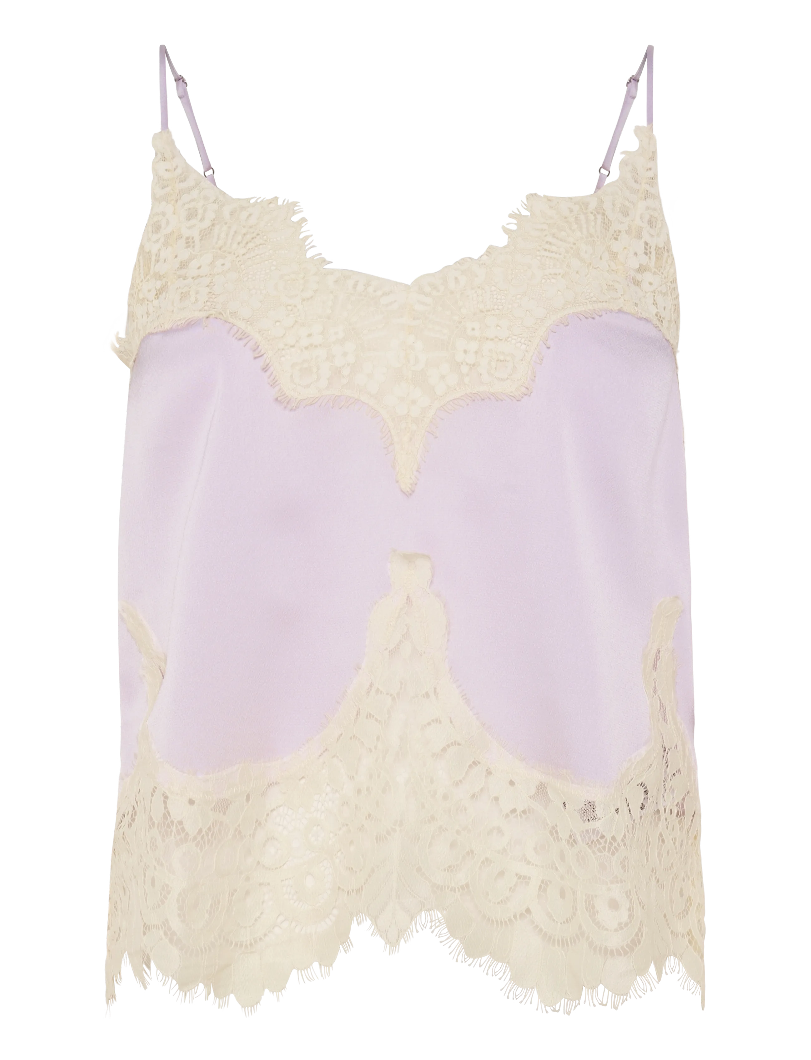Stella Nova Delicate Lace Top, 38, Purple, Bluser > Uden Ærmer, Dame