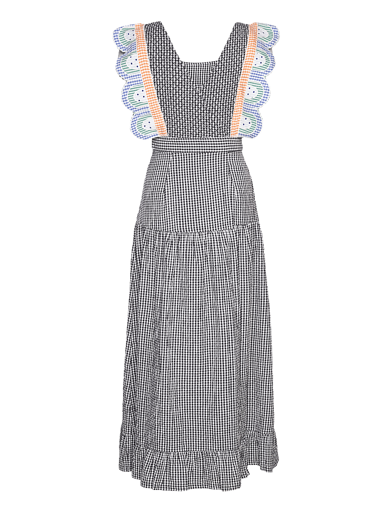 Stella Nova - Checked wrap-around dress - sommerkleider - black/white check - 2