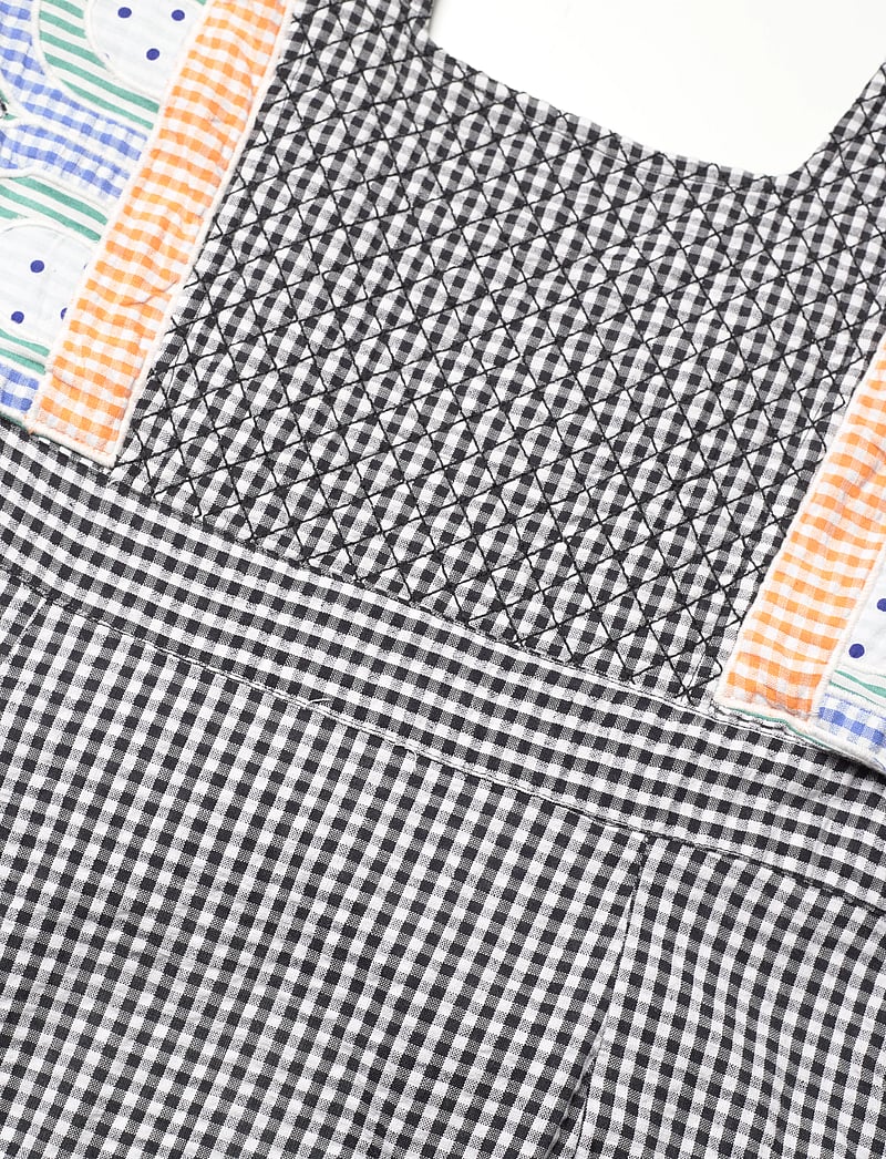 Stella Nova - Checked wrap-around dress - sommerkleider - black/white check - 4