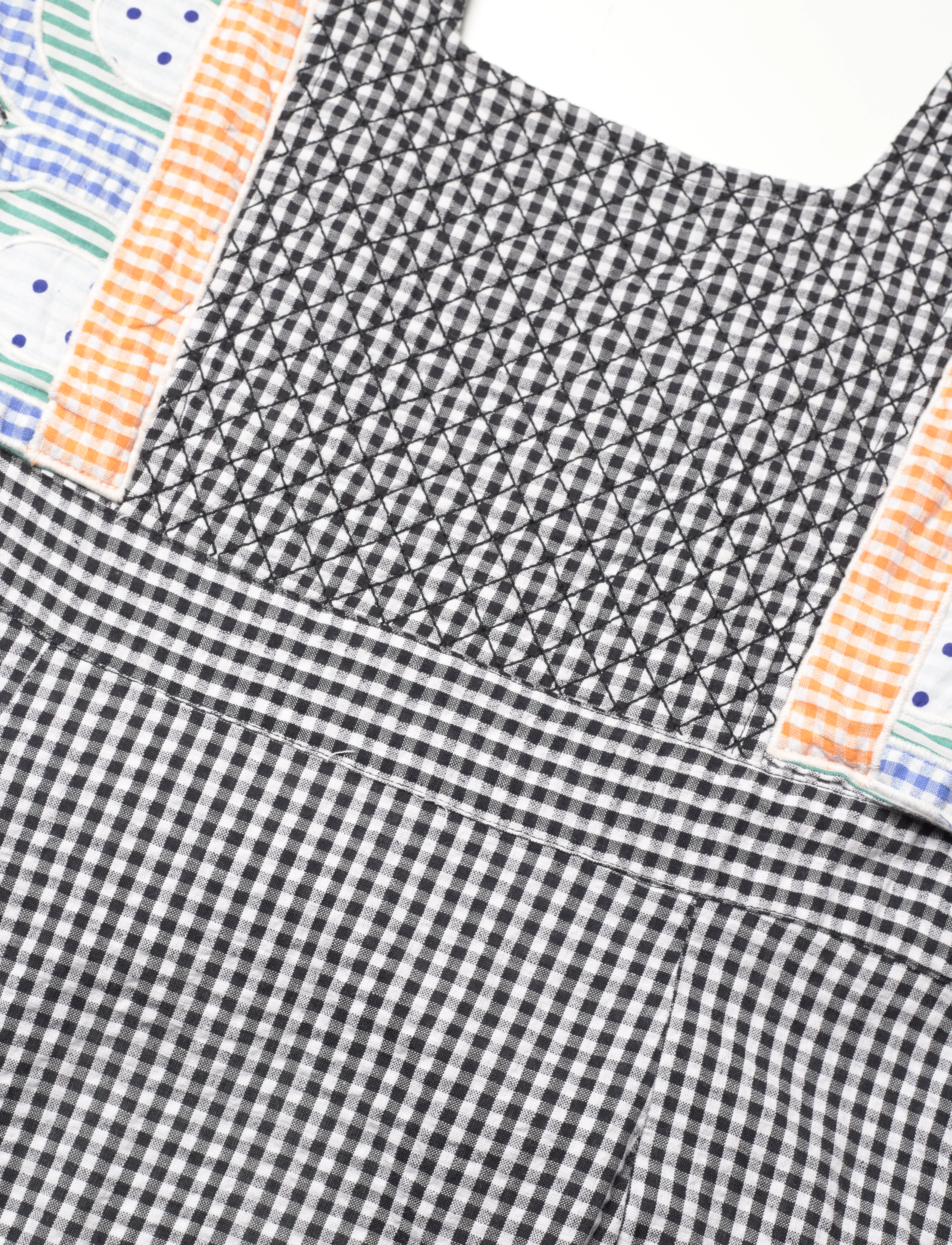 Stella Nova - Checked wrap-around dress - black/white check - 4