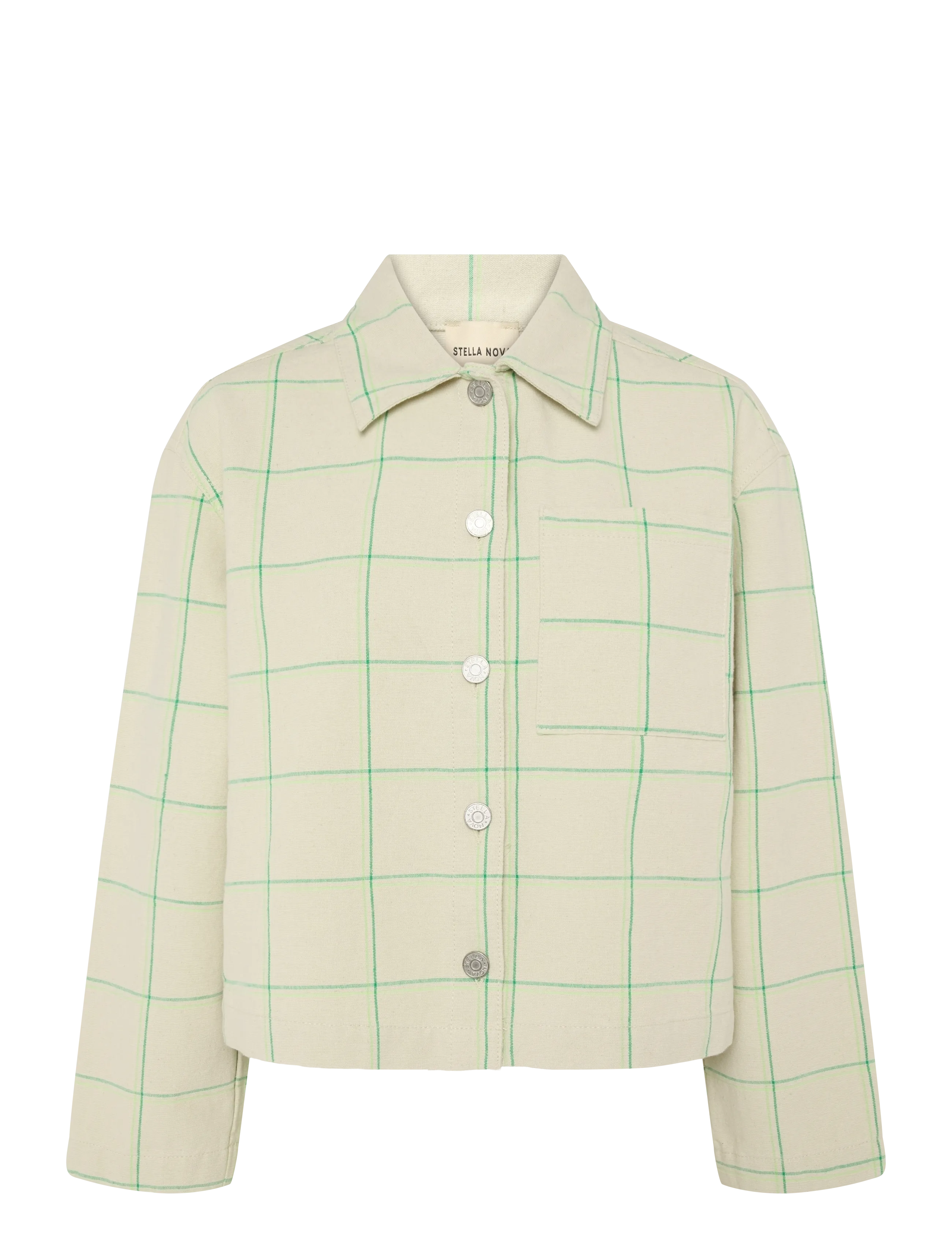 STELLA NOVA Checked Shirt Cream - 34 - Damen