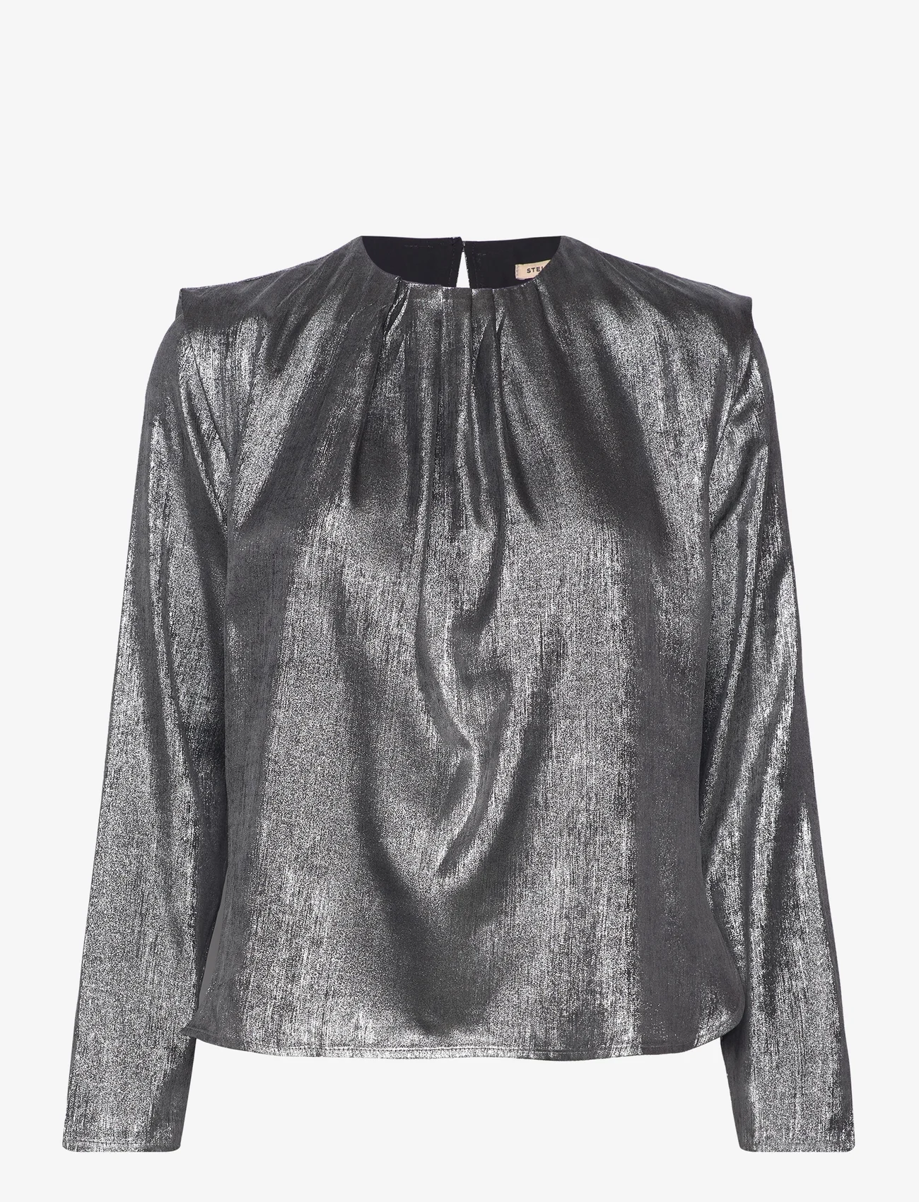 Stella Nova - Ulla - long-sleeved blouses - silver grey - 0
