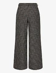 Stella Nova - Checked bouclé pants - wide leg trousers - black/white check - 2