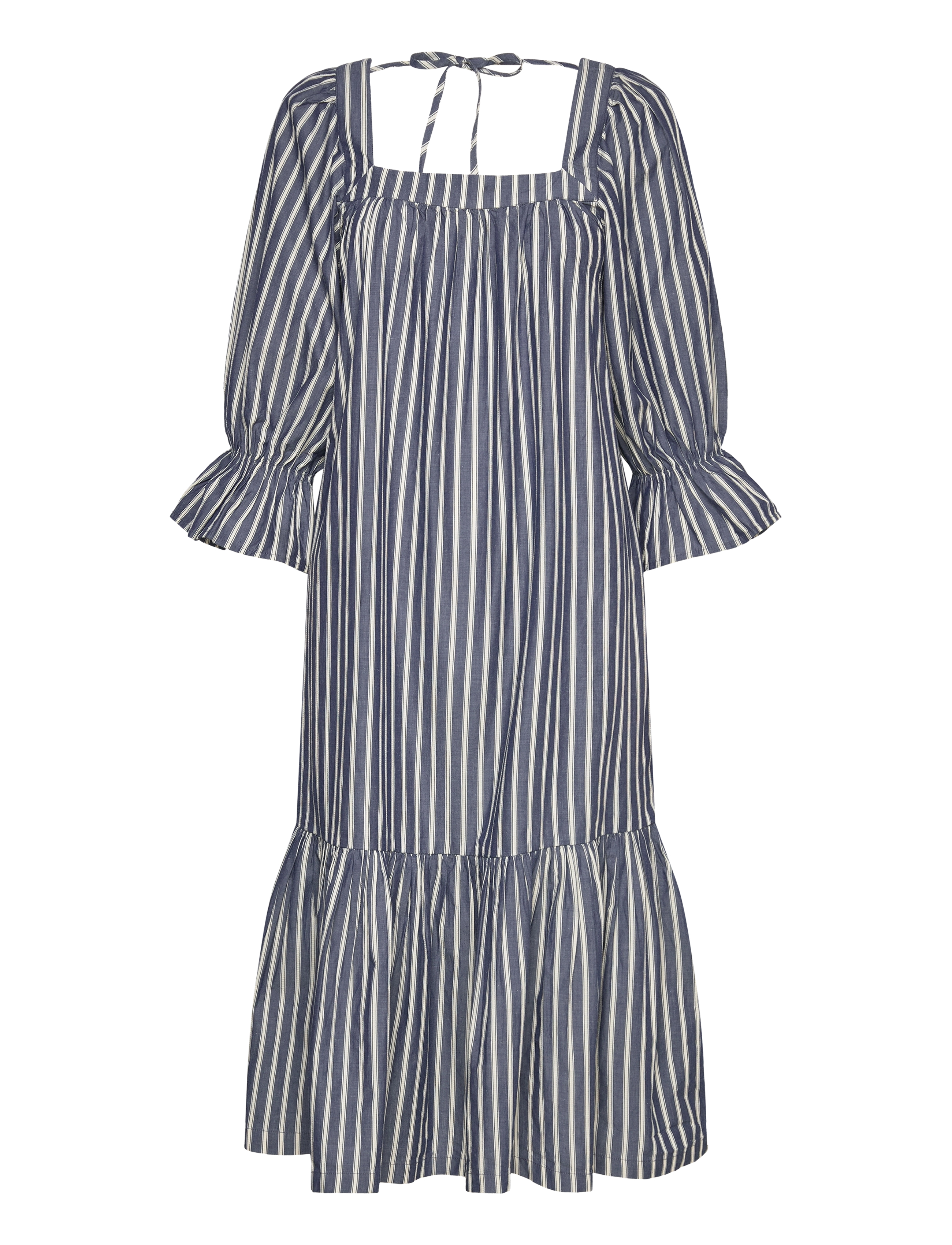 STELLA NOVA Gestreift Midi Kleid Blau - 34 - Damen