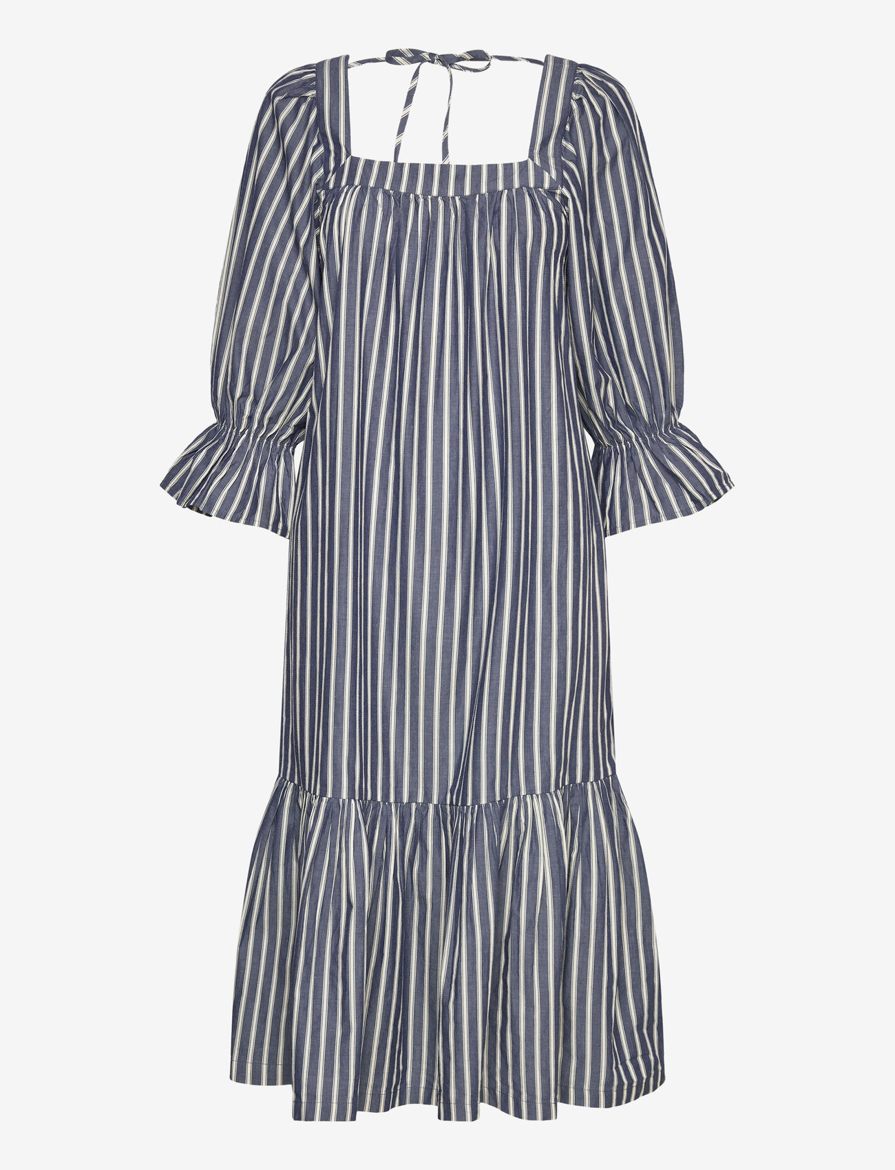 Stella Nova - Striped midi dress - midi kjoler - blue stripes - 0