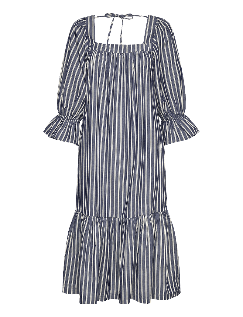 Stella Nova - Striped midi dress - midi kjoler - blue stripes - 1