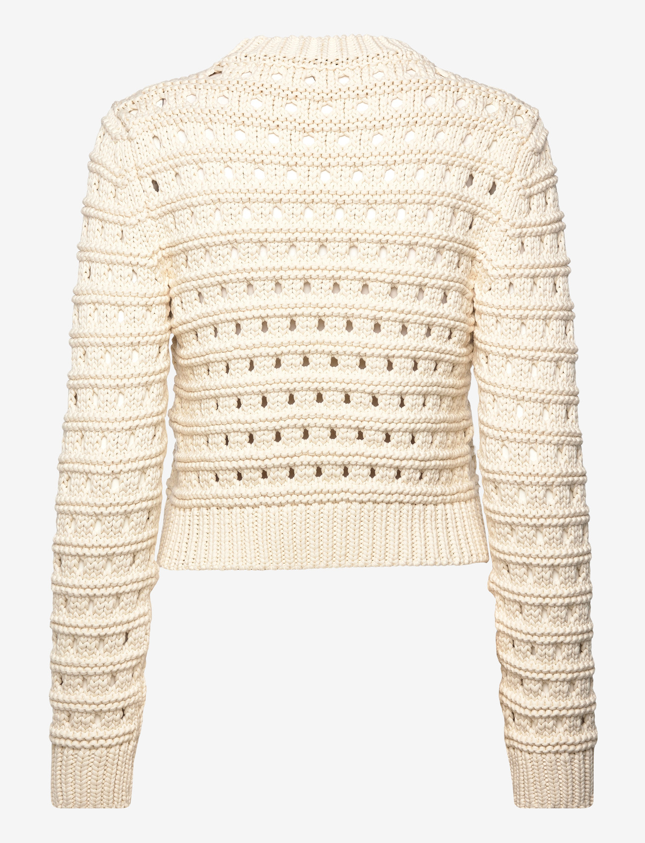 Stella Nova - Cotton Stitch Sweater - striktrøjer - creme - 2