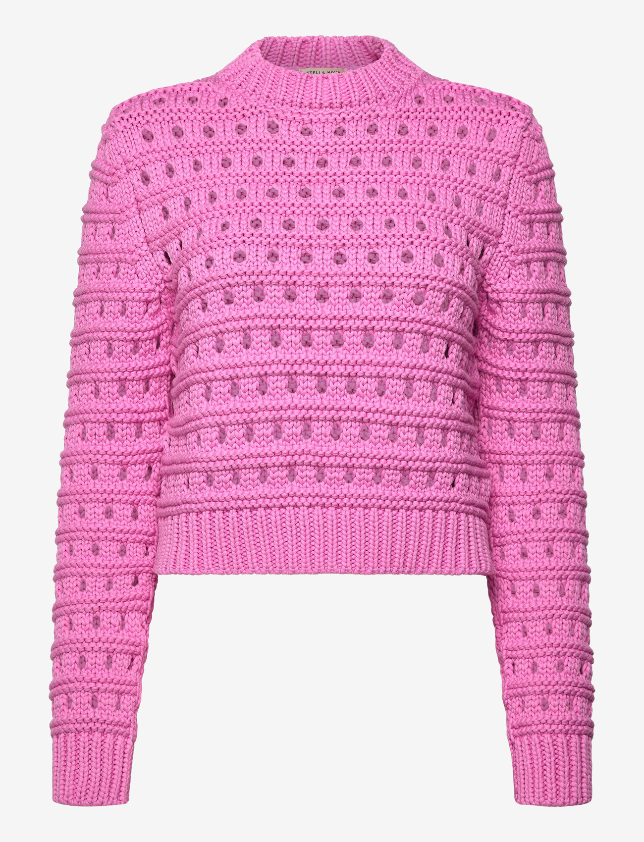 Stella Nova - Cotton Stitch Sweater - sviitrid - pink - 1