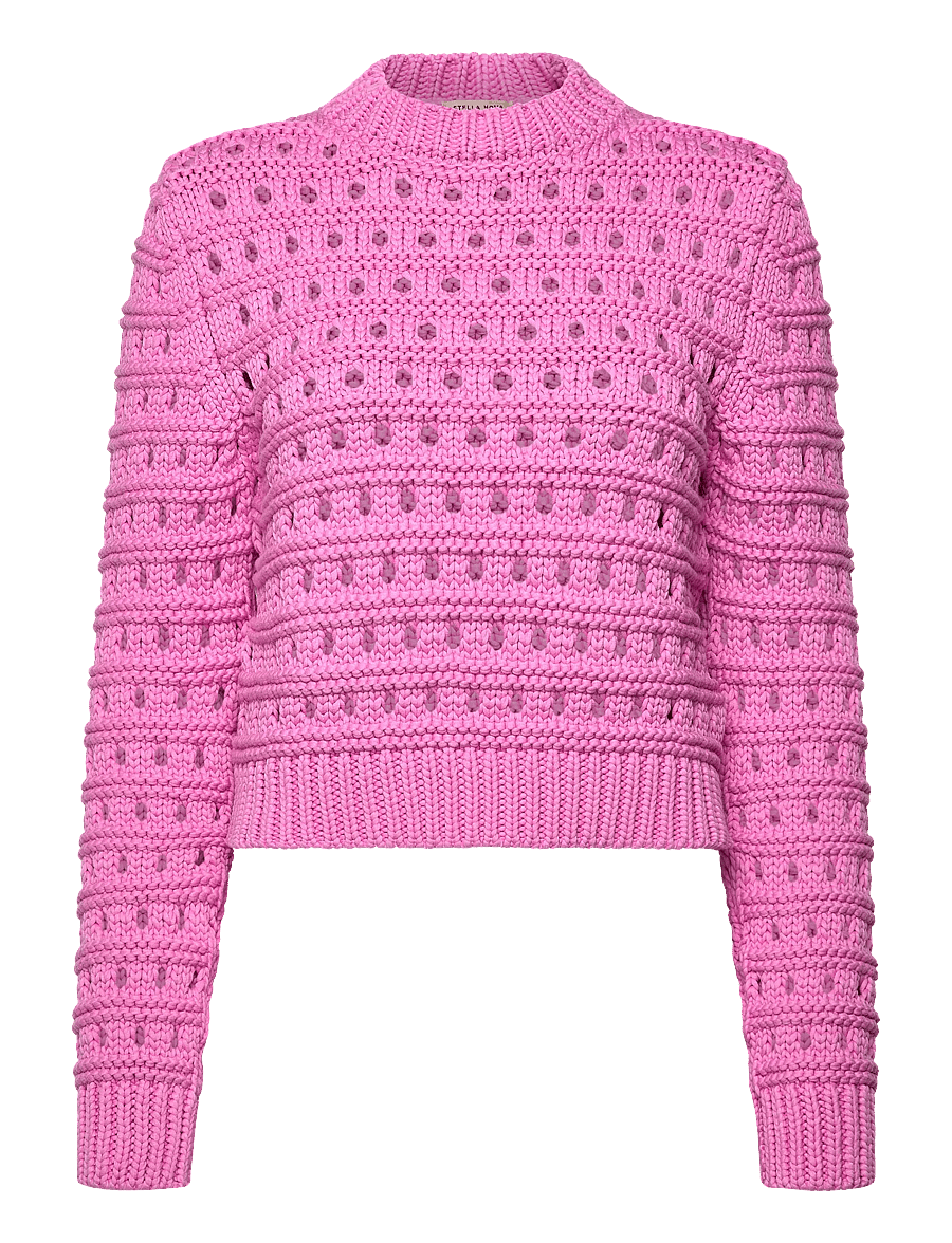Stella Nova - Cotton Stitch Sweater - pullover - pink - 1