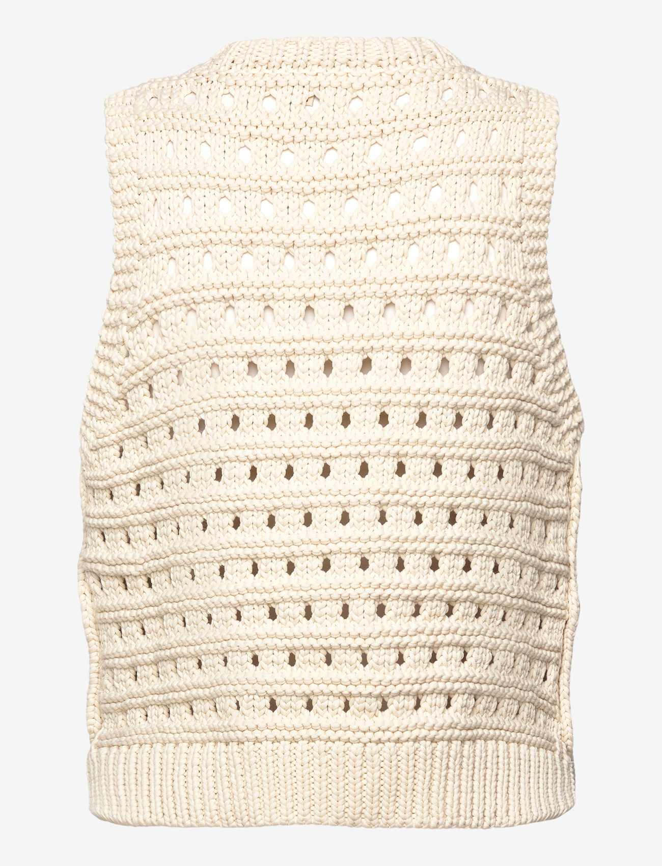 Stella Nova - Cotton Stitch Vest - strikveste - creme - 2