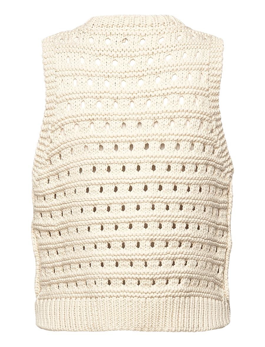 Stella Nova - Cotton Stitch Vest - strickwesten - creme - 2