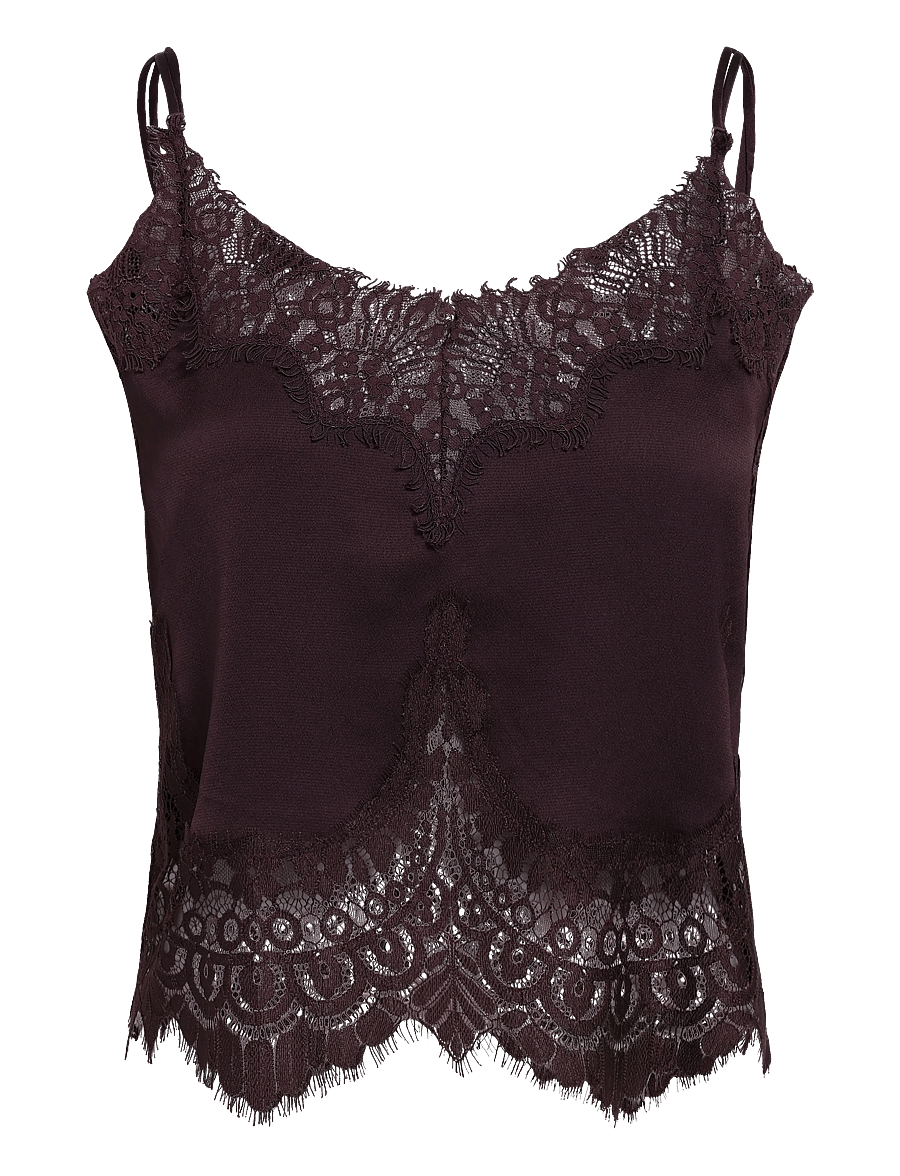Stella Nova - Underlayer Lace top - bralette - dark brown - 1
