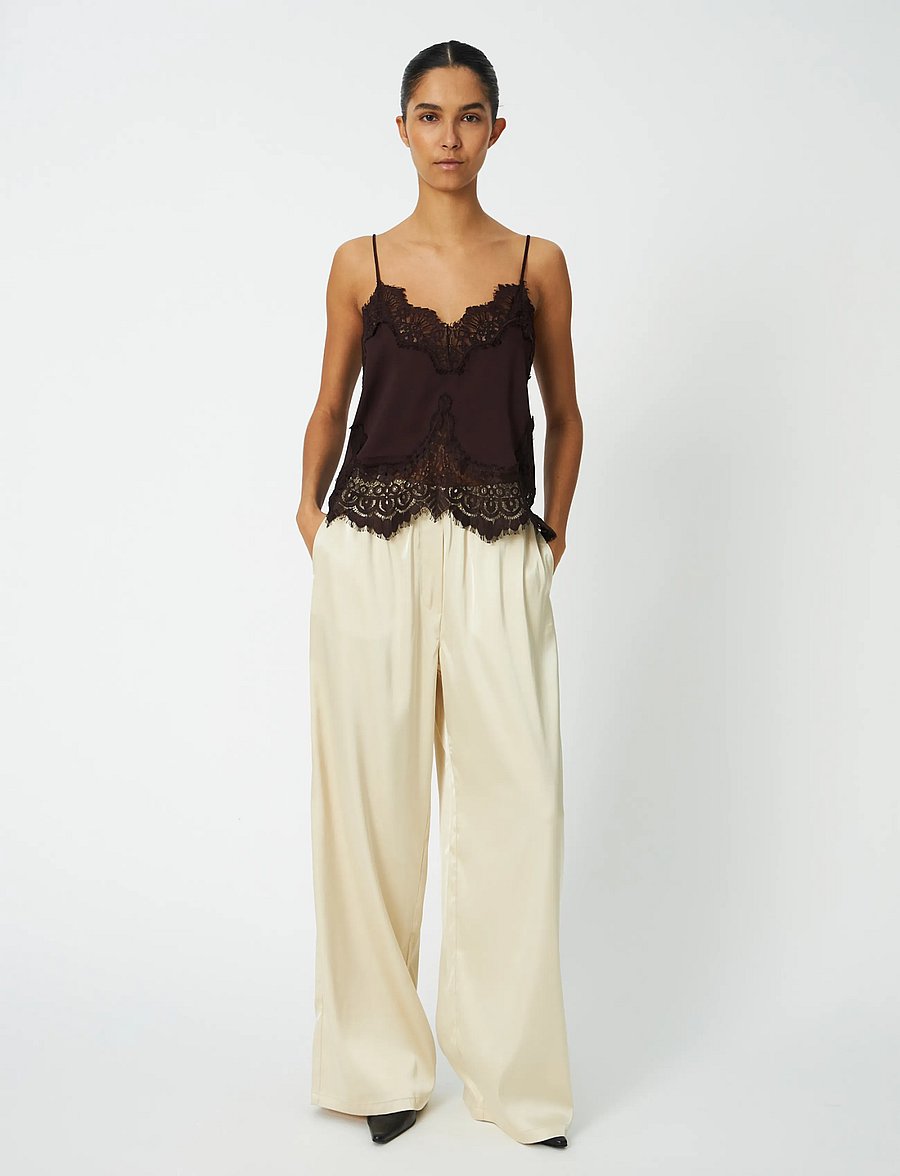 Stella Nova - Underlayer Lace top - bralette - dark brown - 0