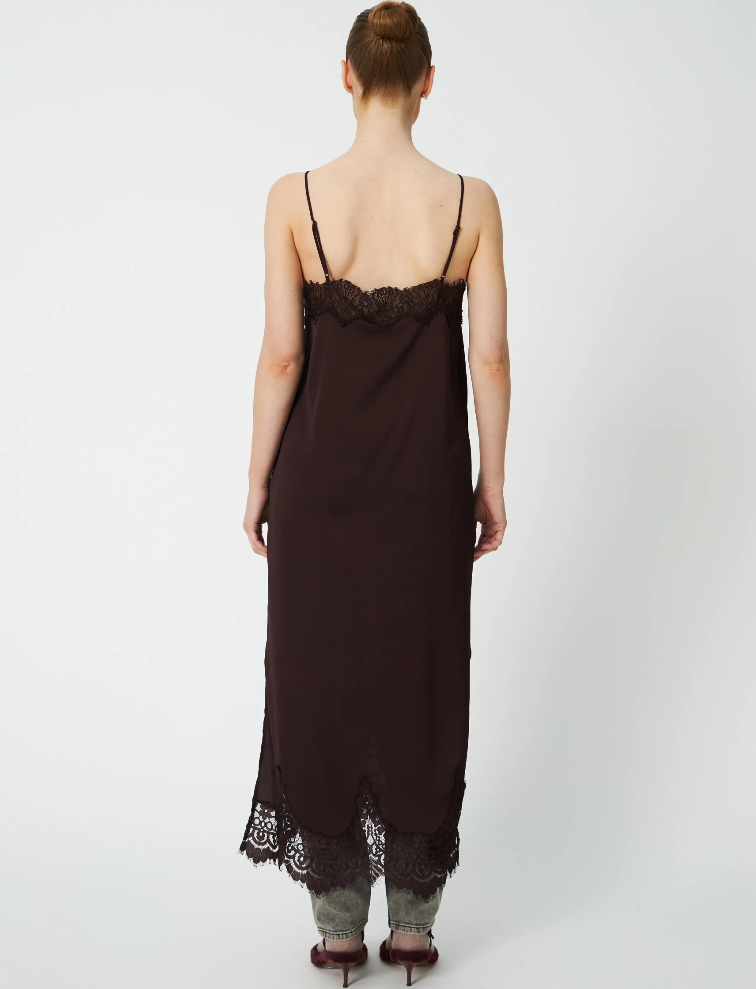 Stella Nova - Underlayer Lace Dress - besondere anlässe - dark brown - 3