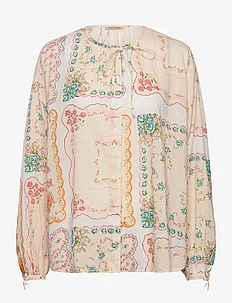 Cotton tissue printed blouse, Stella Nova