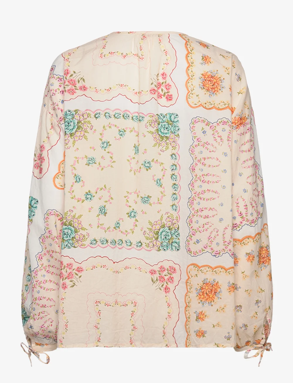 Stella Nova - Cotton tissue printed blouse - langärmlige blusen - handkerchief print - 2