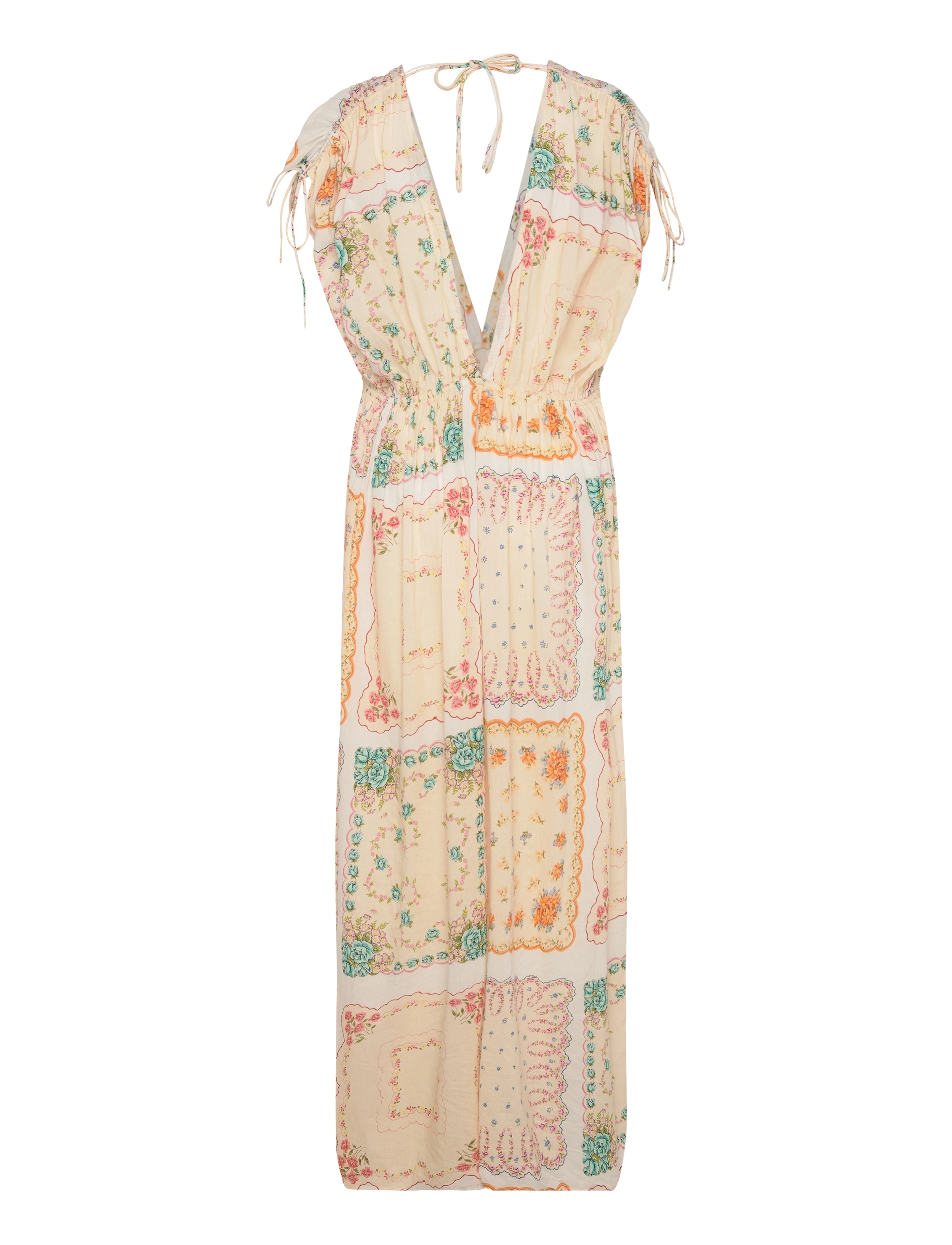 Stella Nova - Cotton tissue printed maxi dress - maxi kjoler - handkerchief print - 2